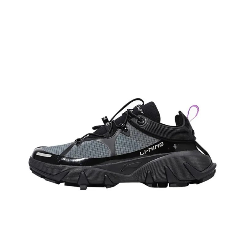 LiNing Casual Shoes Men Low Top Black/Silver-0