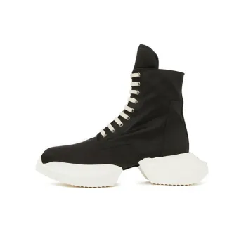 Rick Owens DRKSHDW Fogachine Anti Slip And Wear Resistant Breathable High Top Casual Shoes Men's Black