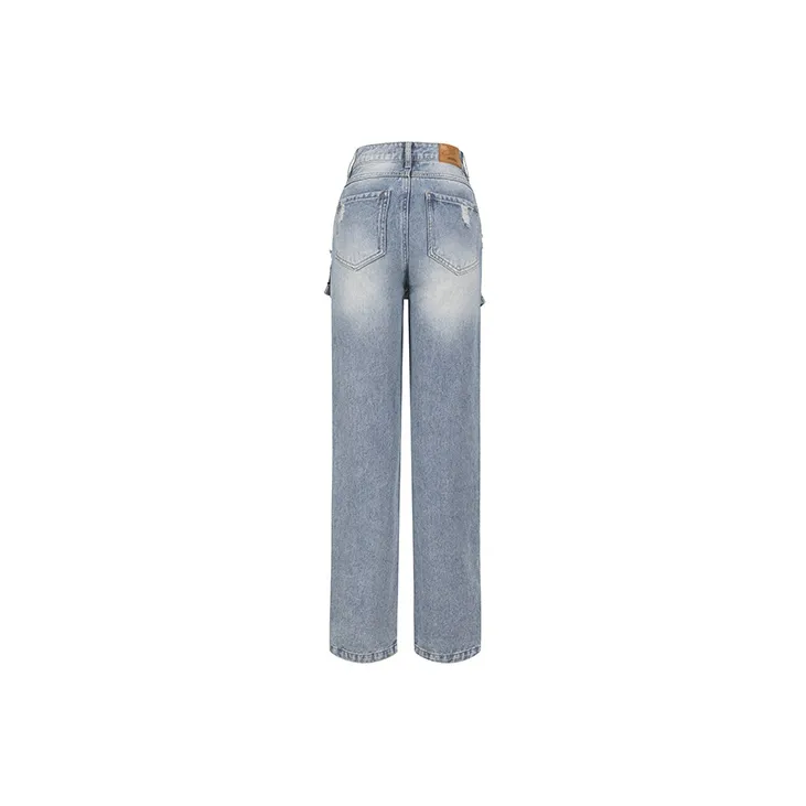 WooHa Straight Jeans Women's Blue-1