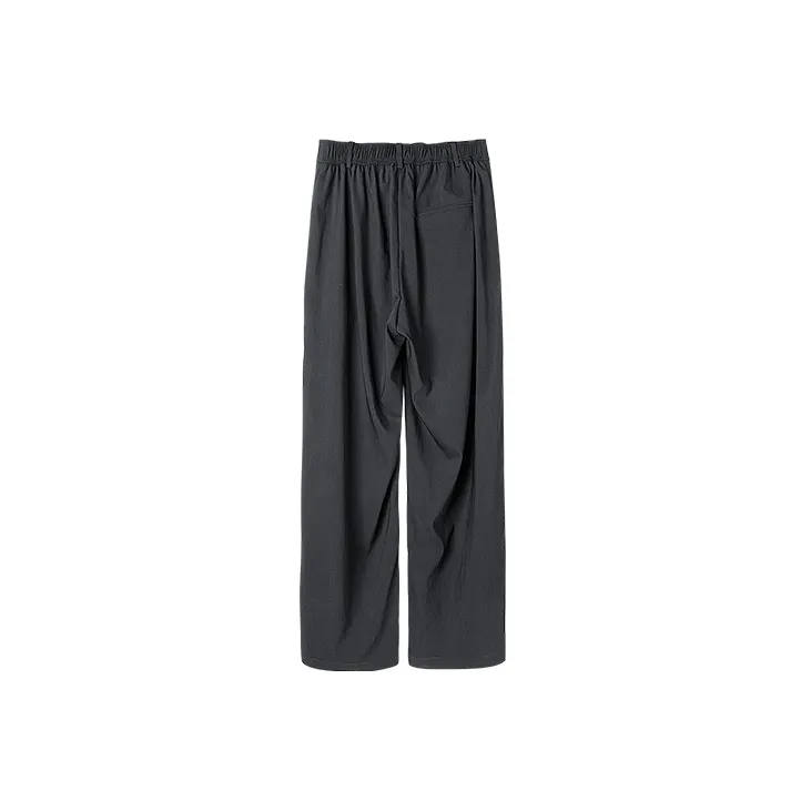 HUANXIANGZHE Casual Pants Unisex Black-1