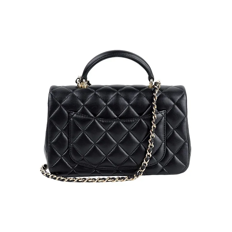 CHANEL Classic Flap CF22SS Spring And Summer Lambskin Flap Bag, Shoulder Bag, Crossbody Bag, Handbag Mini Women's Black-2