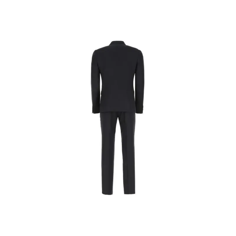 Ermenegildo Zegna Business Suits Men Set Dark Gray+Dark Gray-1