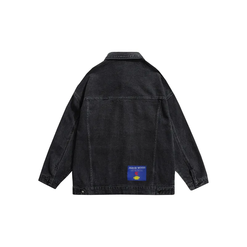 JASONWOOD Cowboy On The Run Denim Jacket Unisex-5