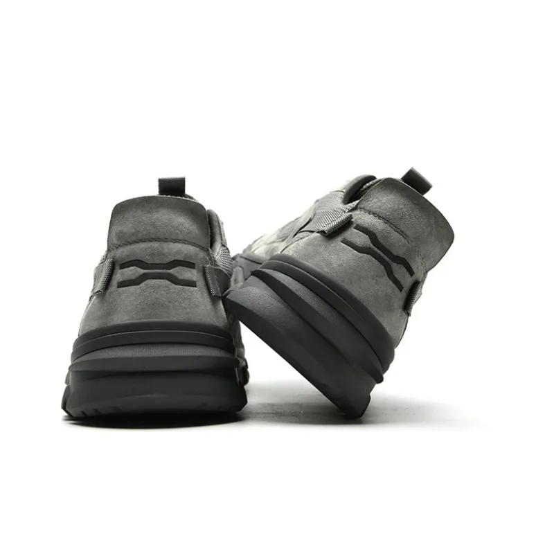 Jeep Shock Absorbers Slip Resistant, Abrasion Resistant, Breathable Low Top Hiking Shoes Men's Gray-3