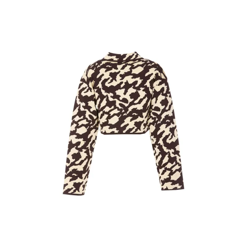 NANUSHKA Printed Cropped Jacket-1