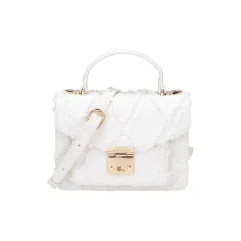 MQ Denim Artificial Leather Fabric Small Square Bag Handbag Shoulder Bag Crossbody Bag Small Size Women's Multicolor