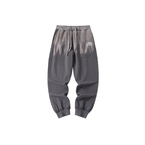 LAMLICKA Knitted Sweatpants Unisex Gray