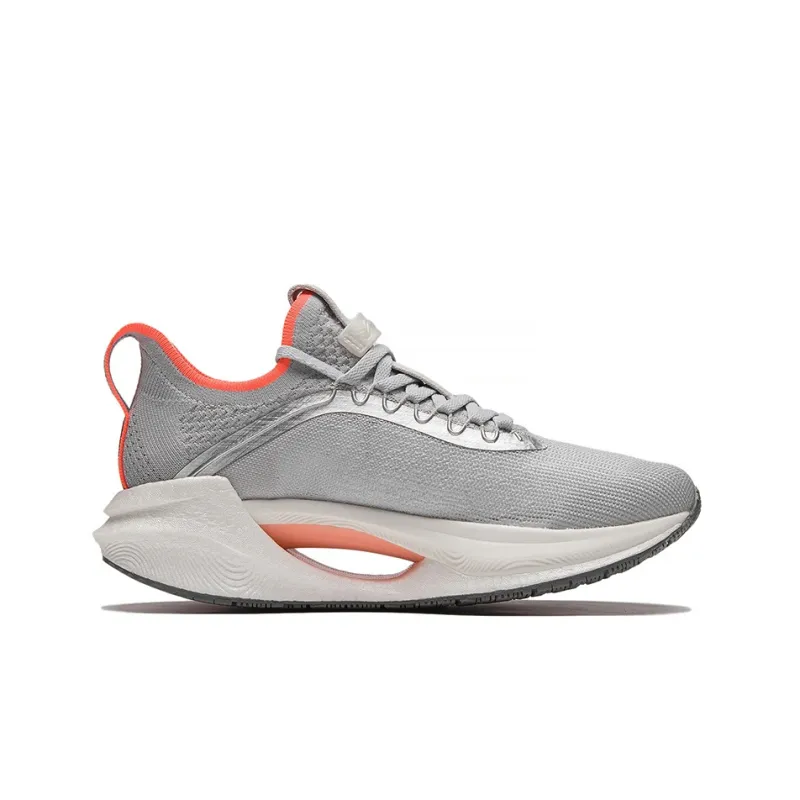 LiNing Jueying Essential Rebound Low Top Running Shoes Women's Gray Orange-1