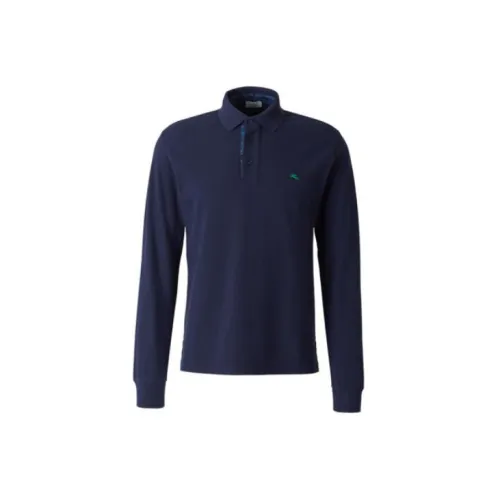 ETRO Polo Shirts Men Dark Blue