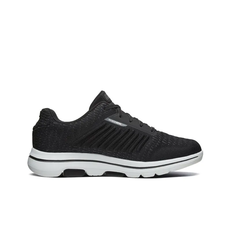 Skechers Go Walk 5 Cushioning Slip Resistant And Abrasion Resistant Low Top Casual Shoes Men's Black White-1