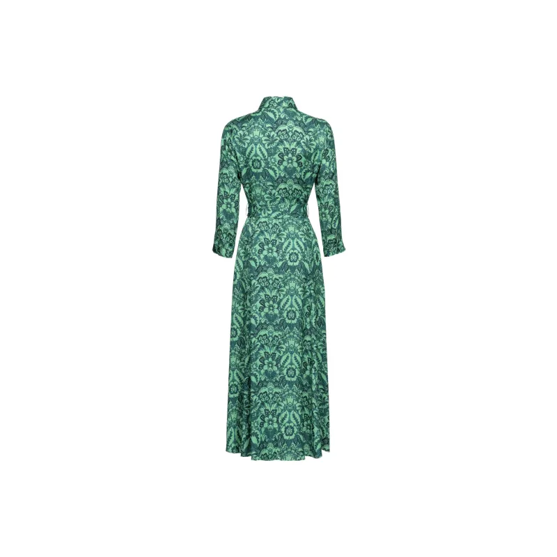 PINKO Long Sleeved Dress Women's Green-1