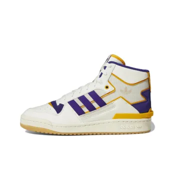 Adidas Originals Forum Exhibit Mid Inside Out White Purple Gold
