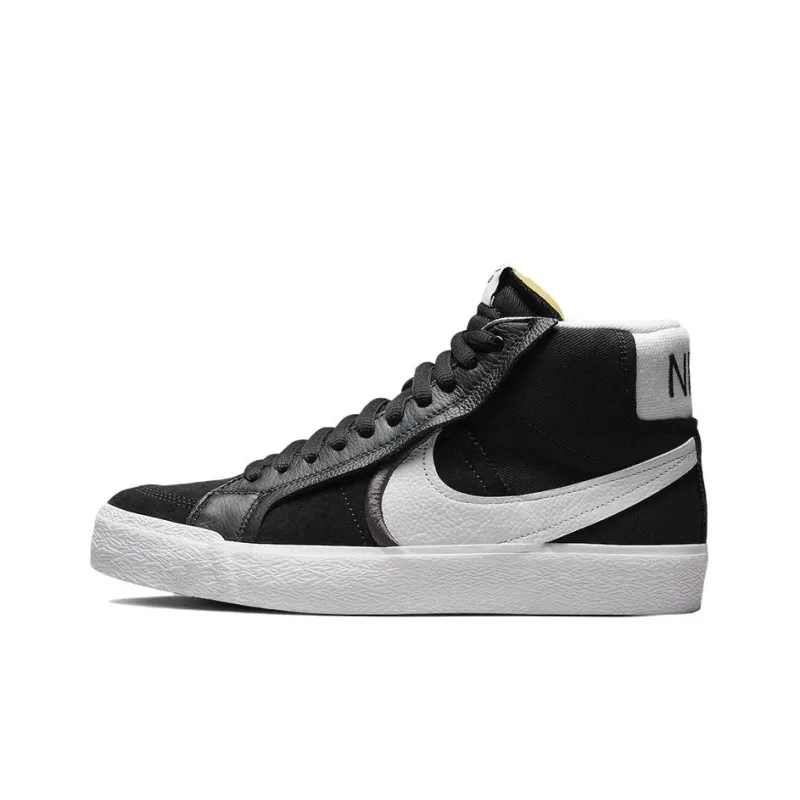Nike Sb Zoom Blazer Mid Premium Plus Black White-0