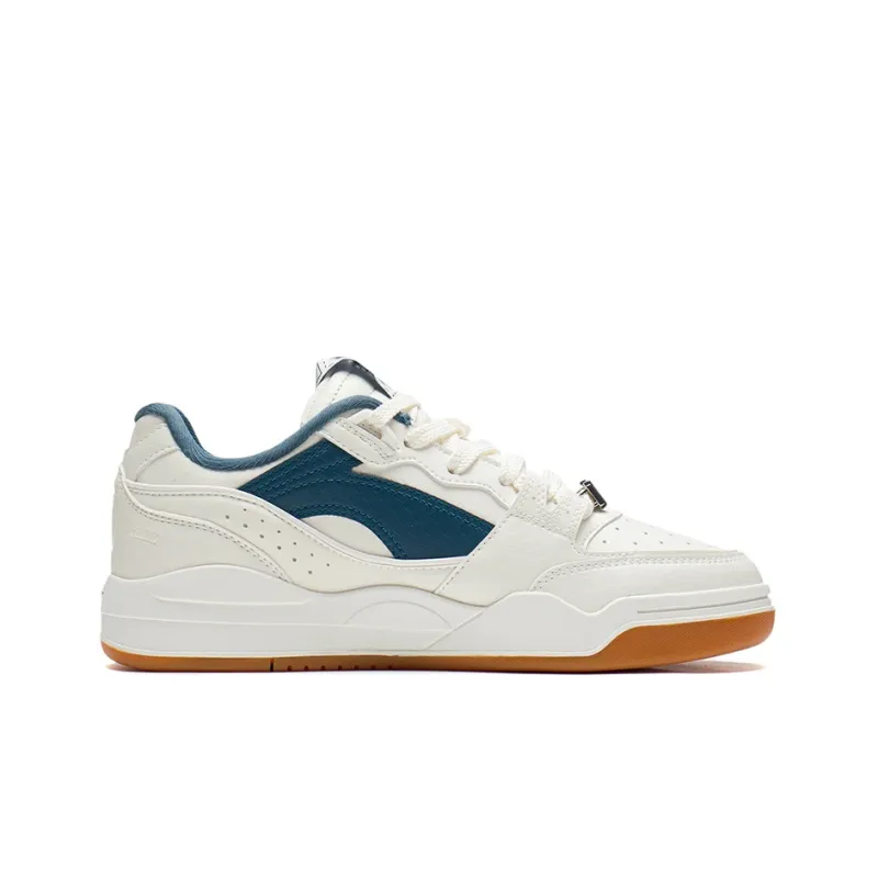 LINING Skateboard Shoes Men Low Top Mist White/Evergreen-1