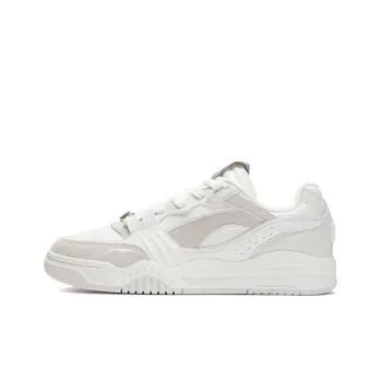LiNing Yuebai Warm Slip Resistant Low Top Skateboard Shoes Men's Mist White