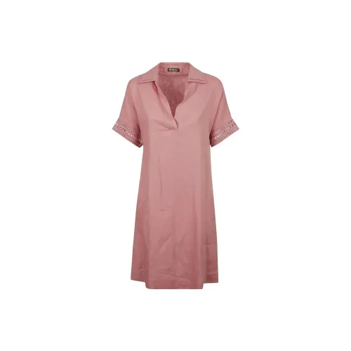 Loro Piana Short-Sleeved Dresses Women's Pink