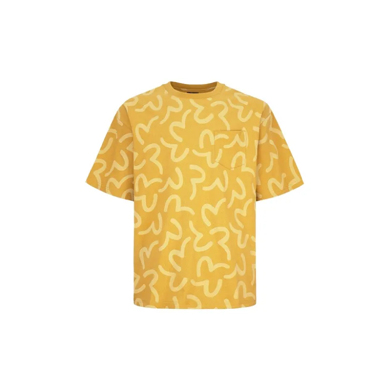 EVISU T Shirts Men Yellow-0