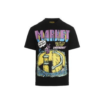 Chinatown Market Smiley Into The Unknown T Shirt