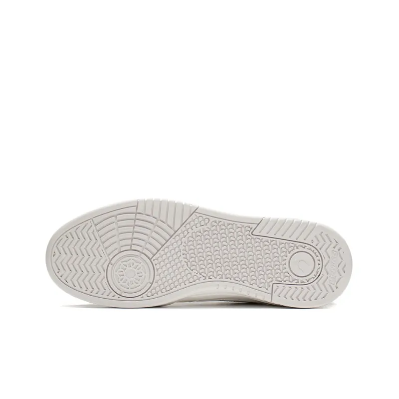LiNing Yuebai Thermal Slip Resistant Low Top Skateboard Shoes Men's Mist White-2