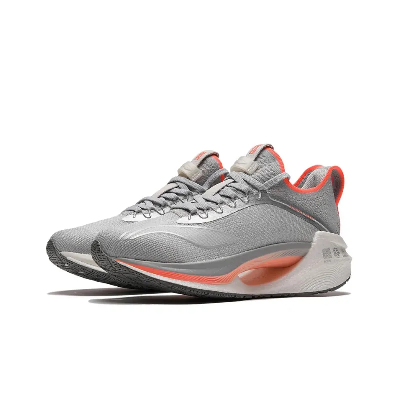 LiNing Jueying Essential Rebound Low Top Running Shoes Women's Gray Orange-2