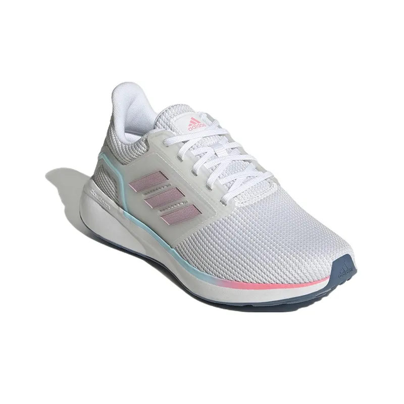 Adidas EQ19 Run Breathable Low-Top Running Shoes Women's White Blue Pink-2