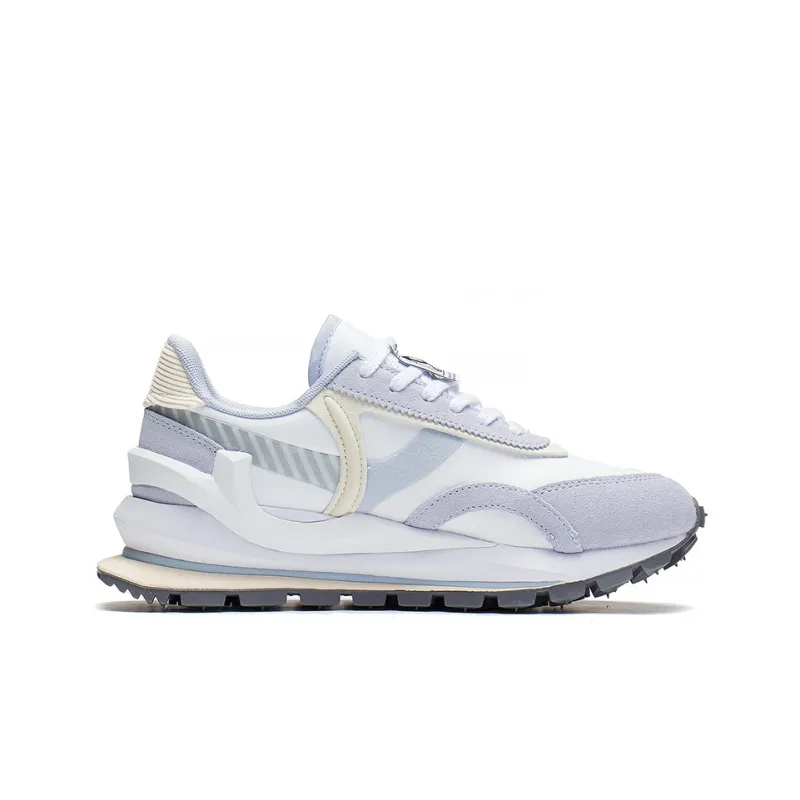 LiNing Fangyuan Eternal Casual Shoes Women's Low Top Standard White/Tenya Blue-1