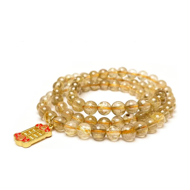 MOUNTAINS AND MANS Rutilated Quartz Bracelets Unisex-1