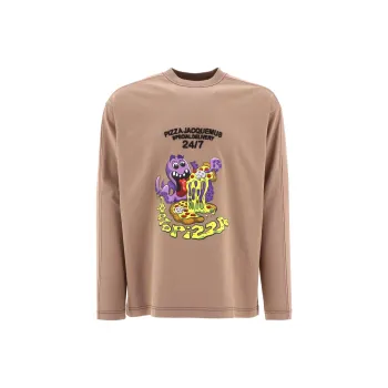 Jacquemus Le T Shirt Octopizza Oversized Longsleeve T Shirt