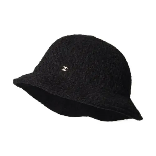 CHANEL Bucket Hats Women's Black