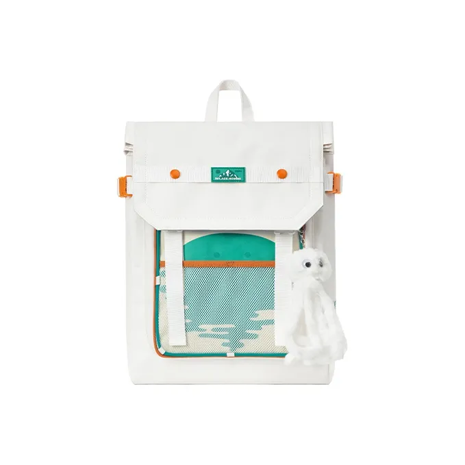 MR.ACE HOMME Polyester Laptop Backpack Regular Unisex White-1