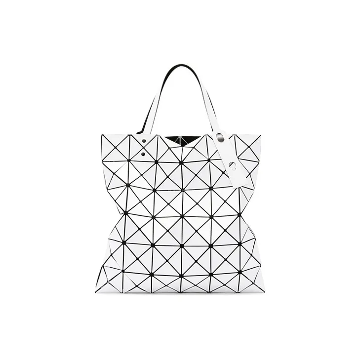 ISSEY MIYAKE PVC Tote Bag, Shopping Bag, Shoulder Bag, Handbag Women's White-0