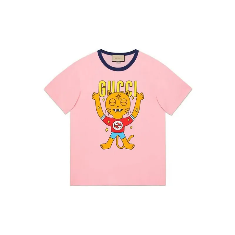 GUCCI T Shirts Men Pink-0