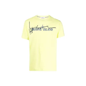 STONE ISLAND SS22 T Shirt Men's Light Yellow