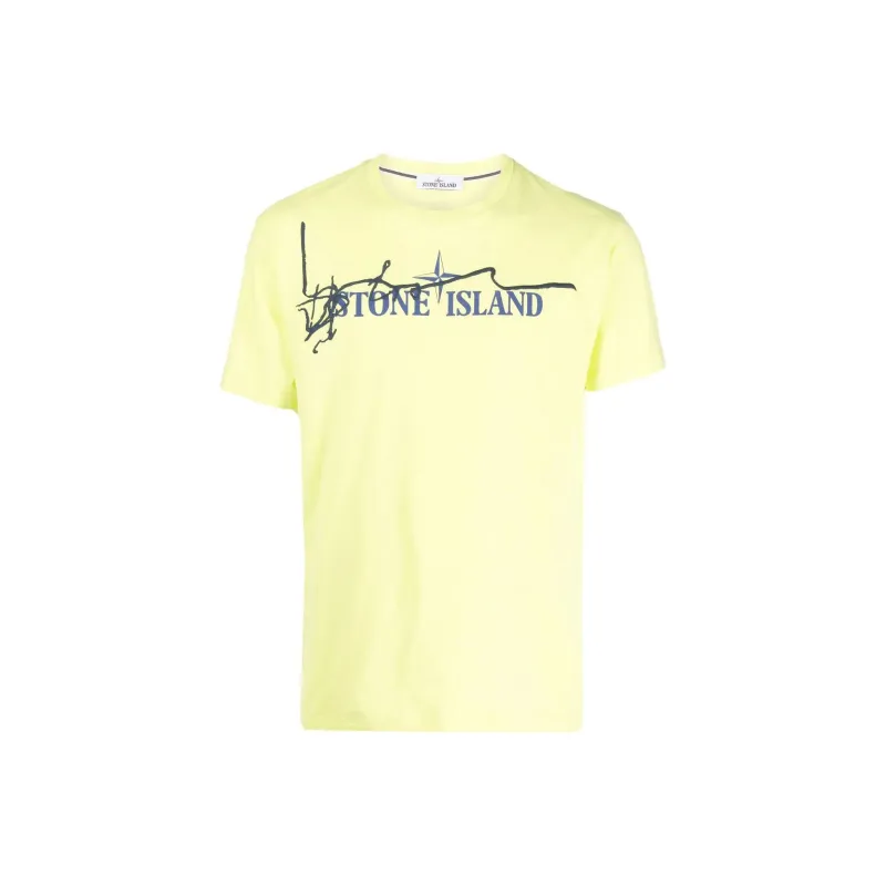 STONE ISLAND SS22 T Shirt Men's Light Yellow-0