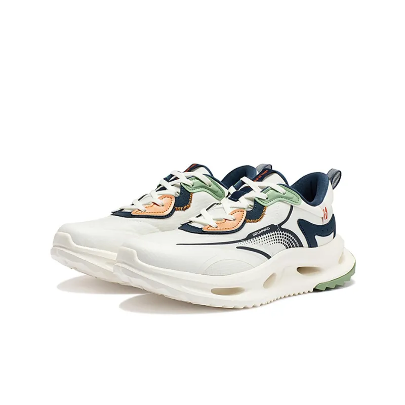 361° Wind Chain Wear resistant And Lightweight Low Top Running Shoes Men's White Blue-2