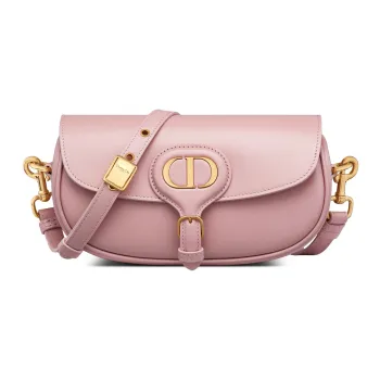 DIOR Bobby Smooth Cow Leather Shoulder Bag, Crossbody Bag Women's Vintage Pink