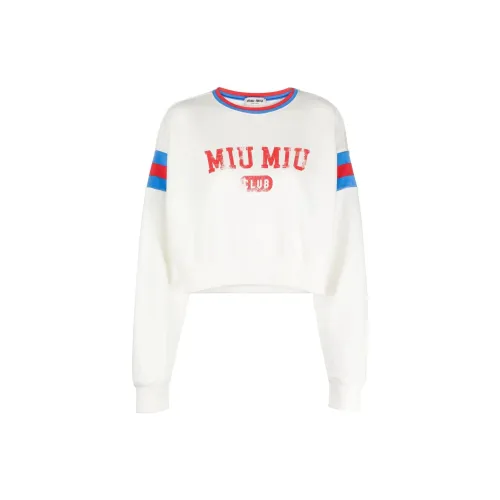 MIU MIU Sweatshirts Women's White