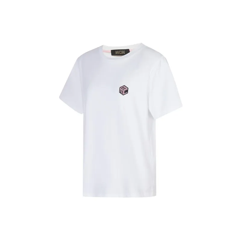 MCM T-Shirts Men White-3