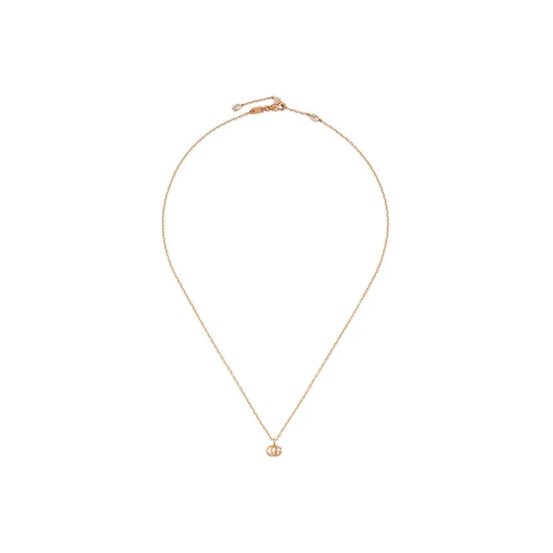 GUCCI GG Running Necklaces Women's Rose Gold-1
