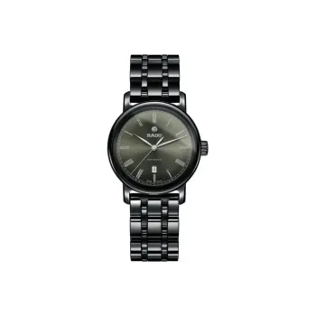 RADO DiaMaster Collection Mechanical Movement Women's Watch 33mm Black Dial Ceramic Watch Case Ceramic Strap