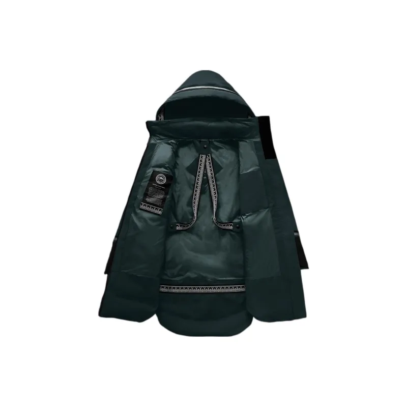 Canada Goose Kakuktinniq Series Solid Color Down Jacket Women's Jasper Green-2