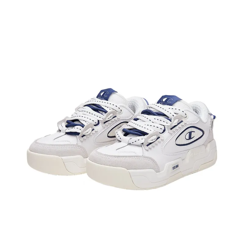Champion Valve V2 Slip Resistant Cushioning Low Top Skateboard Shoes Unisex White-1