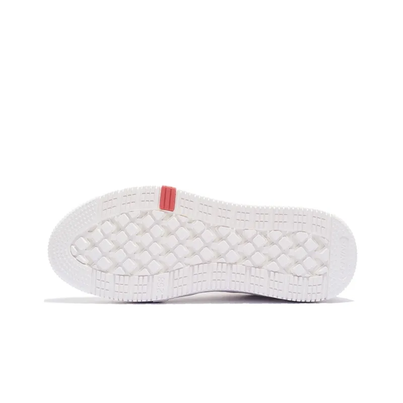 LiNing Drifting Lightweight Low Top Skateboard Shoes Women's Mist White-4