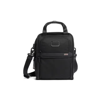 TUMI Alpha Ballistic Nylon Handbag, Crossbody Bag Medium Size Men's Black