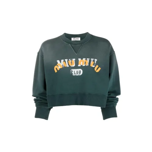 MIU MIU Sweatshirts Women's Green