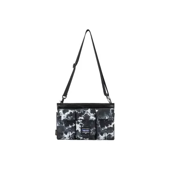 Subcrew Dream Holiday Series Polyester Messenger Bag Shoulder Bag Crossbody Bag Medium Size Unisex Black Tie-Dye