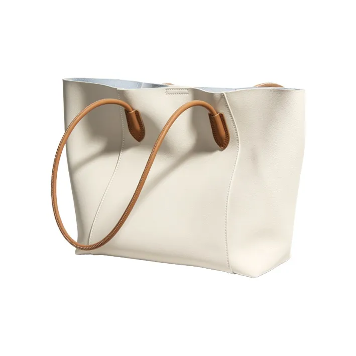 YOCAMU Cow Leather Tote Bag, Shopping Bag, Crossbody Bag, Shoulder Bag Tubas Women's Multicolor-1