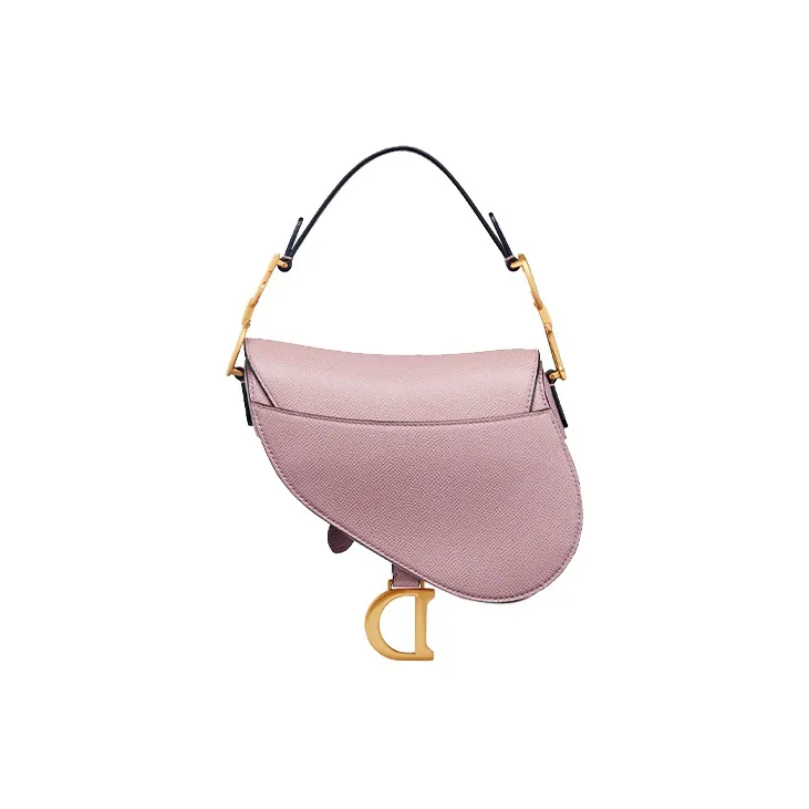 DIOR Saddle Grained Calfskin Saddle Bag Shoulder Bag Crossbody Bag Handbag Mystery Mini Women's Vintage Pink-3