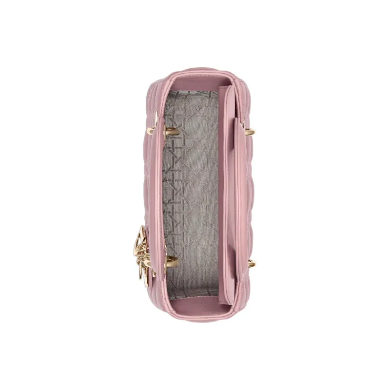 DIOR Lady Dior Sheepskin Tote Bag, Shopping Bag, Shoulder Bag, Crossbody Bag, Handbag Trumpets Women's Vintage Pink-2