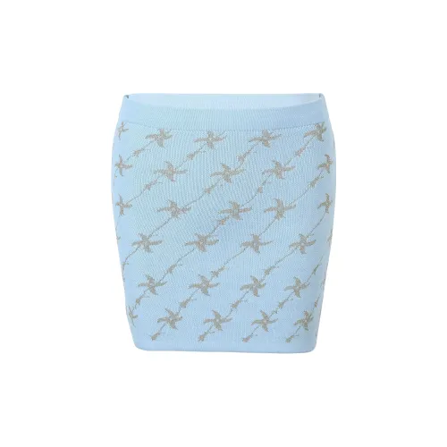 N DRESS Casual Short Skirts Women's Sky Blue